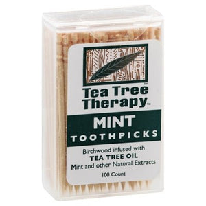 Tea Tree Therapy Toothpicks Mint 12/100 Ct [UNFI #0579938] T