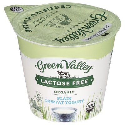 Green Valley Creamery Yogurt Lactose Free Lowfat Organic Plain 12/6 OZ [UNFI #473785] [ebt]