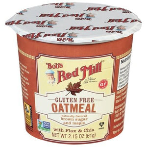 Bobs Red Mill Oatmeal Gluten Free Brown Sugar And Maple 12/2.15 OZ [UNFI #1770635] [ebt]