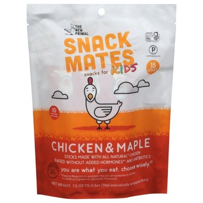 The New Primal Snacks for Kids Chicken & Maple 6/7.5 OZ [UNFI #2869667] [ebt]