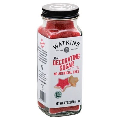 Watkins Decorating Sugar Red 3/4.7 OZ [UNFI #2513992] [ebt]