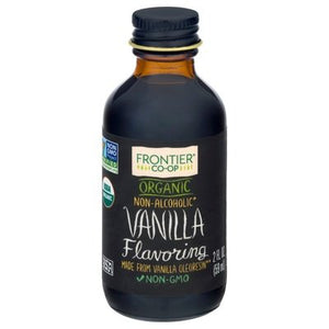 Frontier Nat Prod Co-Op Vanilla Flavoring Organic Non-Alcoholic 2 OZ [UNFI #1528272] [ebt]