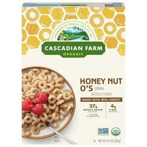 Cascadian Farm Cereal Organic Honey Nut Os 12/9.5 OZ [UNFI #1236140] [ebt]