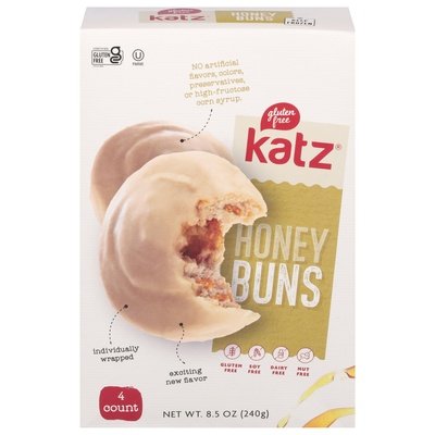 Katz Gluten Free Honey Buns 6/8.5 OZ [UNFI  #2987378]