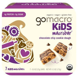 Gomacro Macrobars Chocolate Chip Cookie Dough 7/6.3 OZ [UNFI #2598316] [ebt]