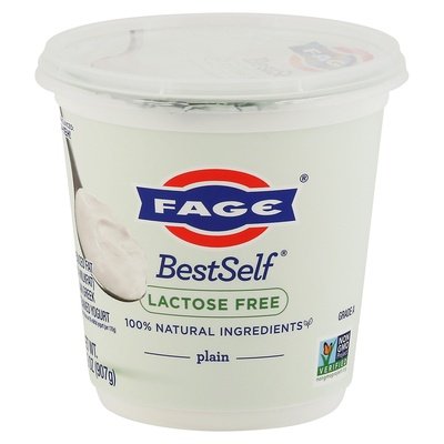 Fage Yogurt Strained Greek Reduced Fat Lactose Free Plain 6/32 OZ [UNFI #2693950] [ebt]
