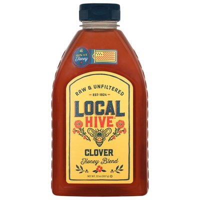Local Hive Honey Blend Raw & UNFI ltered Clover 6/32 OZ [UNFI #2901890] [ebt] T