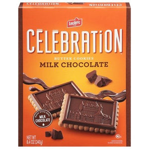 Celebration Cookies Butter Cookies Milk Chocolate 12/8.4 OZ [UNFI #2743789] [ebt]