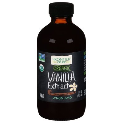 Frontier Nat Prod Co-Op Vanilla Extract Organic 8 OZ [UNFI #1528264] [ebt]