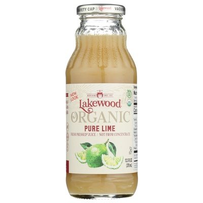 Lakewood Juice Organic Pure Lime 12/12.5 OZ [UNFI #519249] [ebt]