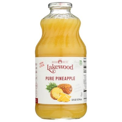 Lakewood 100% Juice Premium Pure Pineapple 6/32 OZ [UNFI #2409126] [ebt]