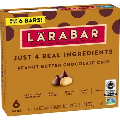 Larabar Peanut Butter Chocolate Chip 8/6/1.6 Z [UNFI #2665362] [ebt]
