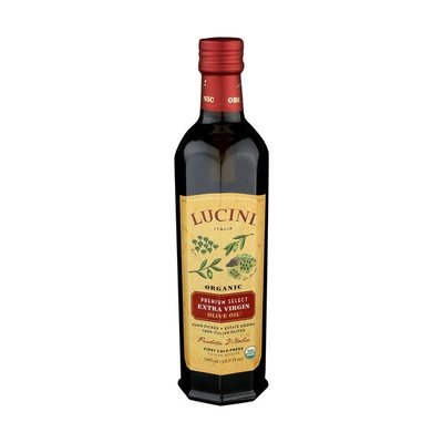 Lucini Italia Olive Oil Extra Virgin Organic 100% Italian Premium Select 6/16.9 OZ [UNFI #2183796] [ebt]