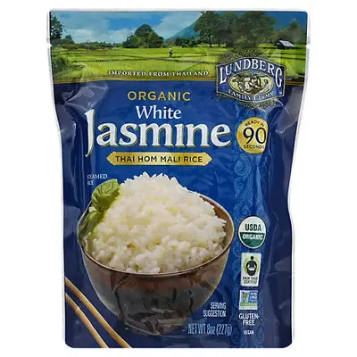 Lundberg Family Farms Rice Jasmine 6/8 OZ [UNFI #1854793] [ebt]