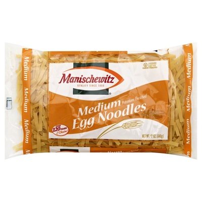 Manischewitz Egg Noodles Homestyle Medium 12/12 OZ [UNFI #236059] [ebt]