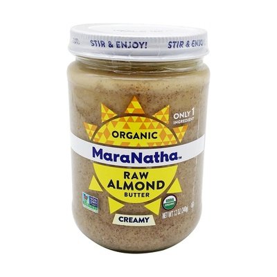 Maranatha Almond Butter Organic Raw Creamy 6/12 OZ [UNFI #1745645] [ebt]