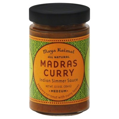Maya Kaimal Indian Simmer Sauce Madras Curry Spicy 6/12.5 OZ [UNFI #0604546] [ebt]