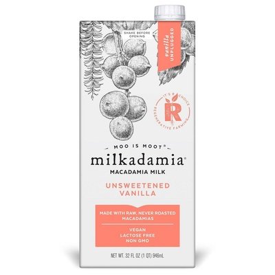 Milkadamia Macadamia Milk Unsweetened Vanilla 6/32 OZ [UNFI #2135853] [ebt]