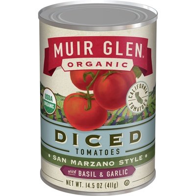 Muir Glen Tomatoes Diced San Marzano Style 12/14.5OZ [UNFI #0504084] [ebt]