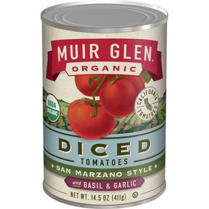 Muir Glen Tomatoes Diced San Marzano Style 12/14.5OZ [UNFI #0504084] [ebt]