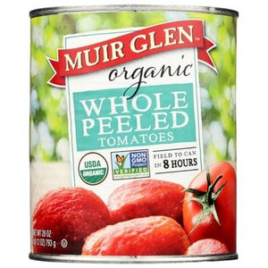 Muir Glen Tomatoes Whole Peeled 12/28 OZ [UNFI #0143446] [ebt]