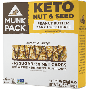 Munk Pack Nut & Seed Bar Peanut Butter Dark Chocolate Sweet & Salty 6/4/1.23OZ [UNFI #2720589] [ebt]