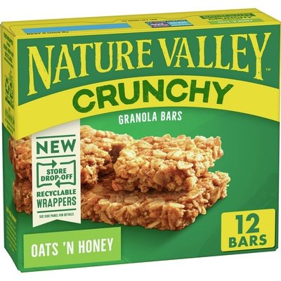 Nature Valley Granola Bars Oats n Honey Crunchy 12/8.94OZ [UNFI #2140697] [ebt]