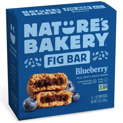 Natures Bakery Fig Bars Blueberry Twin Pack 6/6/2 OZ [UNFI #2135960] [ebt]
