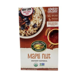 Natures Path Oatmeal Instant Maple Nut 6/14 OZ [UNFI #986802] [ebt]