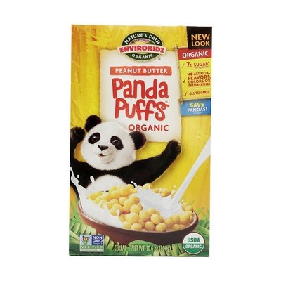 Natures Path-Envirokidz Cereal Organic Panda Puffs Peanut Butter 12/10.6 OZ [UNFI #126359] [ebt]