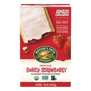 Natures Path Toaster Pastries Berry Strawberry Frosted 12/11 OZ [UNFI #394411] [ebt]