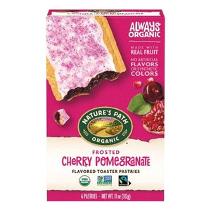 Natures Path Toaster Pastries Cherry Pomegranate Frosted 12/11 OZ [UNFI #878900] [ebt]