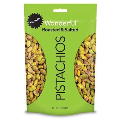 Wonderful Pistachios Pistachios Roasted & Salted No Shells 12/12 OZ [UNFI #1578723] [ebt]