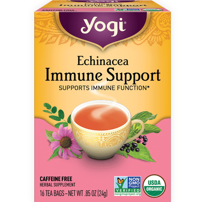 Yogi Herbal Tea Echinacea Immune Support Tea Bags 6/16 BAG [UNFI #355073] [ebt]