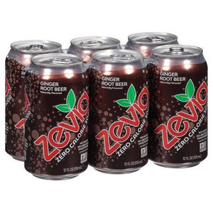 Zevia Soda Zero Calorie Ginger Root Beer 4/6/12 OZ [UNFI #2980472] [ebt] T